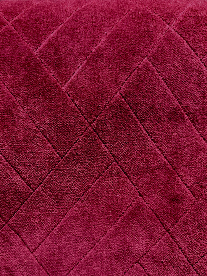 Vintage Burgundy Diamond Lattice Upholstery Woven Fabric