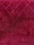 Vintage Burgundy Diamond Lattice Upholstery Woven Fabric