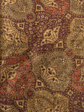 Rust Paisley, Microfiber Velvet Upholstery Woven Fabric