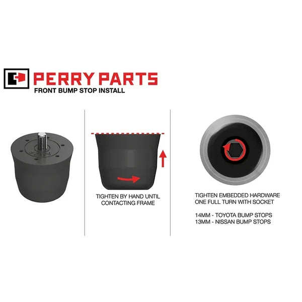 AB2F Front Bump Stops | 05-23 Tacoma | 03-24 4Runner | 07-14 FJ Cruiser | Lexus GX 460/470