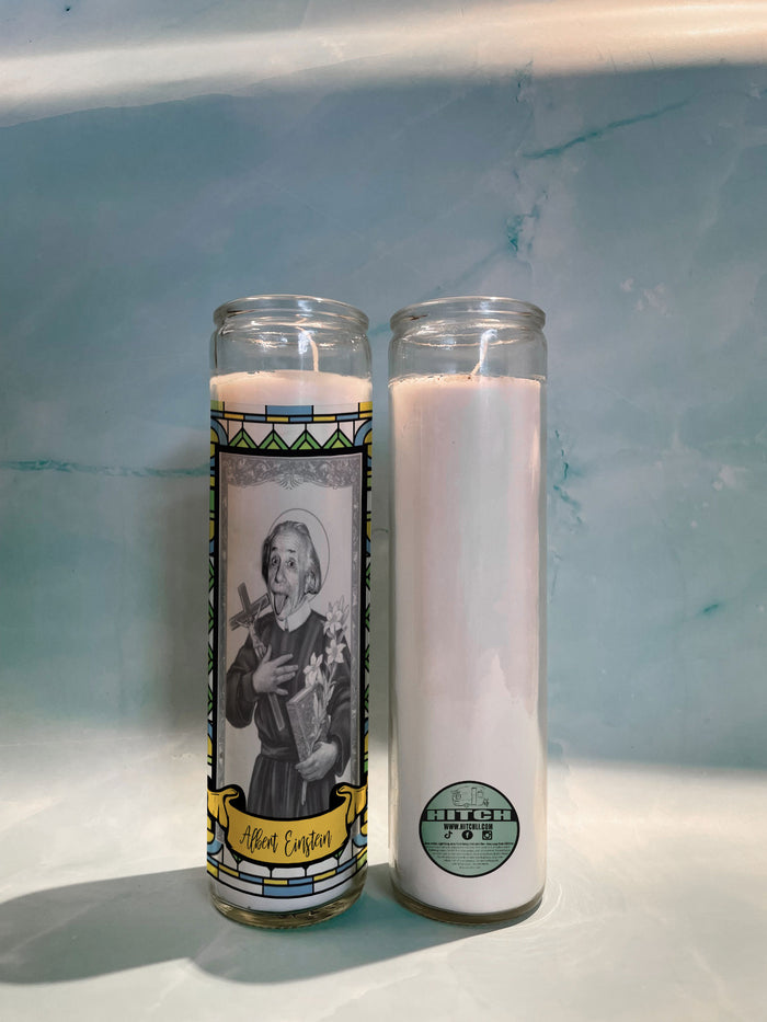 Albert Einstein Original Prayer Candle