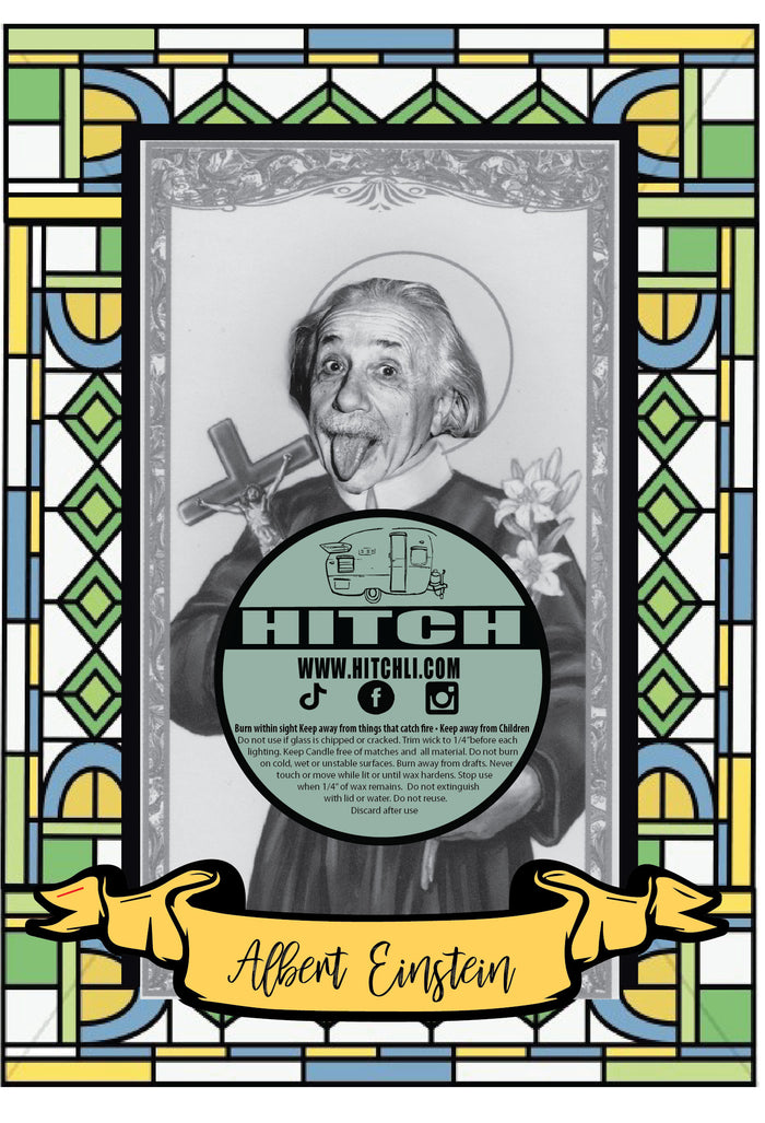 Albert Einstein Original Prayer Candle