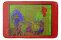Bert the Rooster Red Bath Mat
