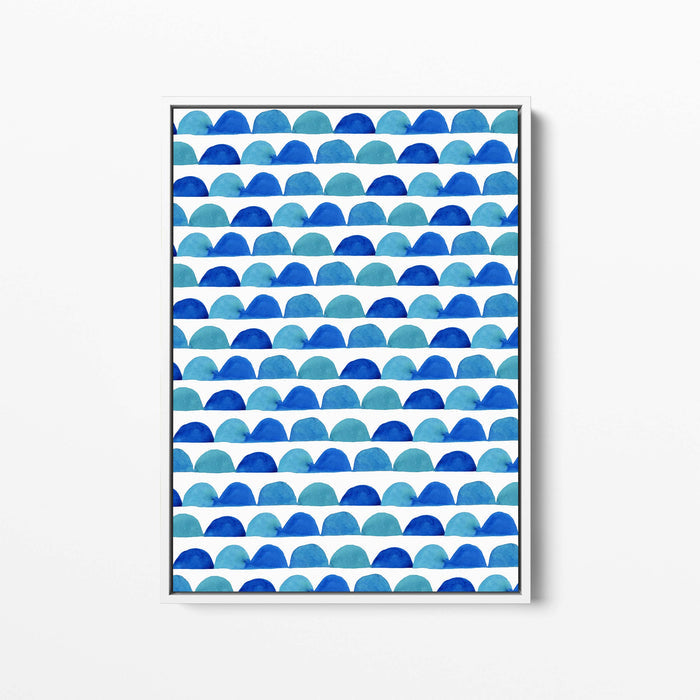 Blue Abstract Half Circles - Jetty Home