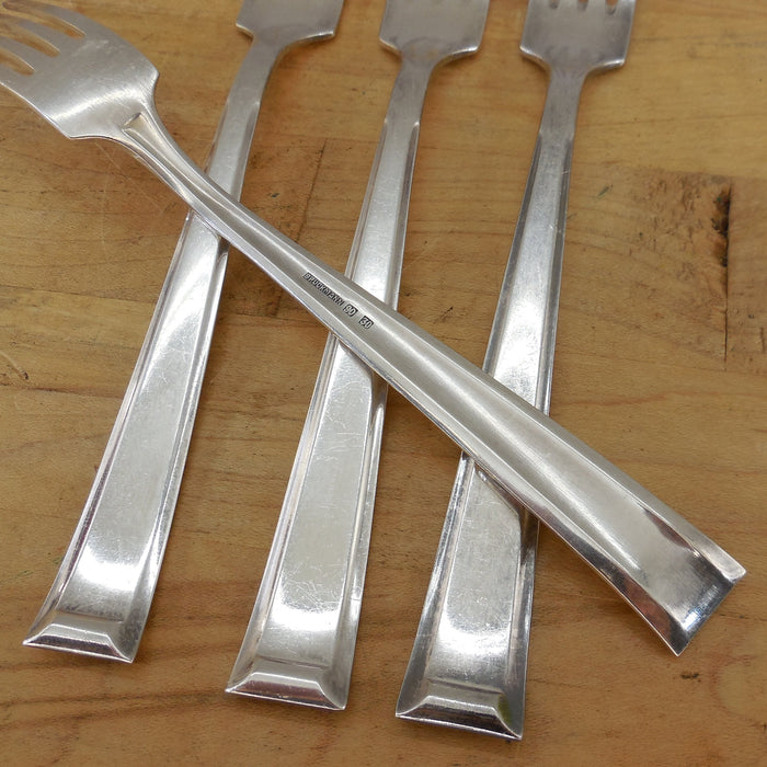 Bruckmann & Sohne Germany BMN24 Silverplate Flatware - 4 Set Dinner Forks vintage used