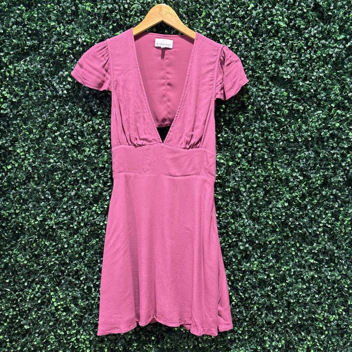 Cap Sleeve Open Back Dress