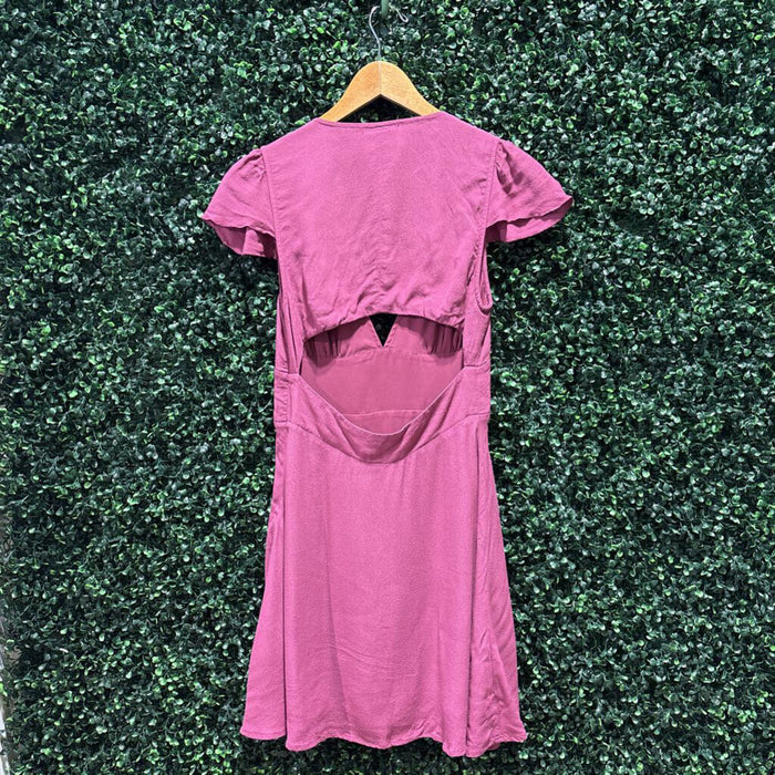 Cap Sleeve Open Back Dress