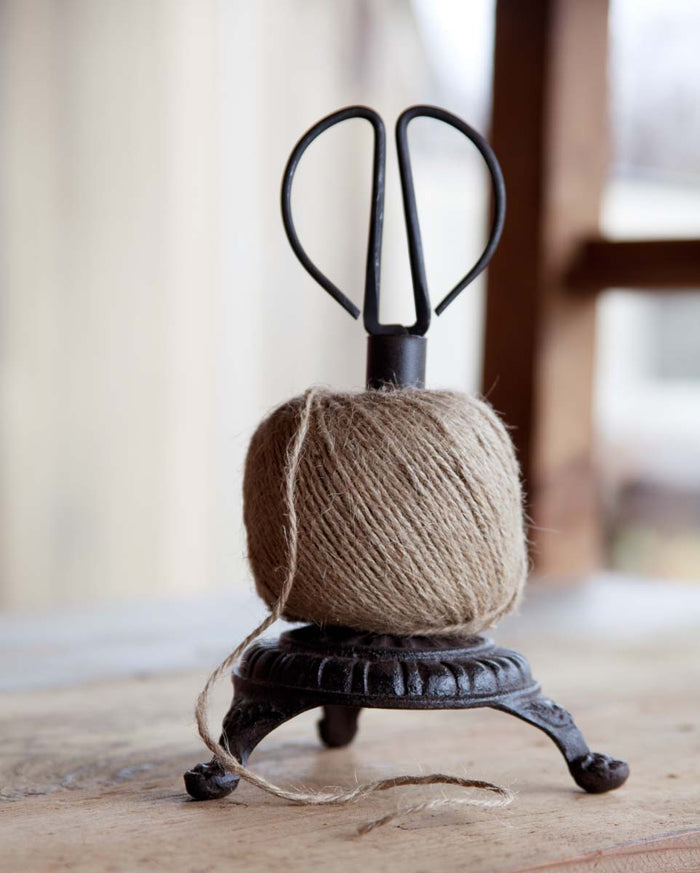 Cast Iron Twine Stand With Snips