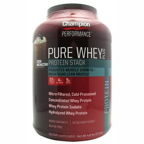 Champion Nutrition Pure Whey Plus - Cocoa Mochaccino - 4.8 lb - 027692112286
