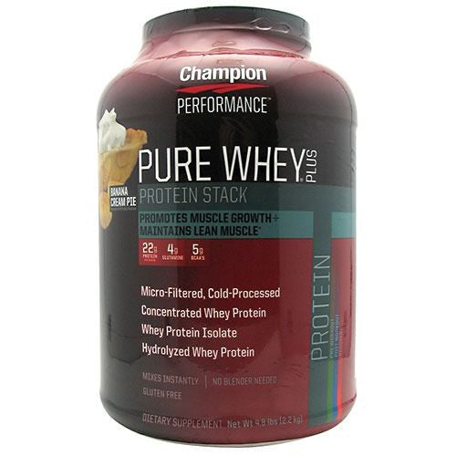 Champion Nutrition Pure Whey Plus - Banana Cream Pie - 4.8 lb - 027692114563