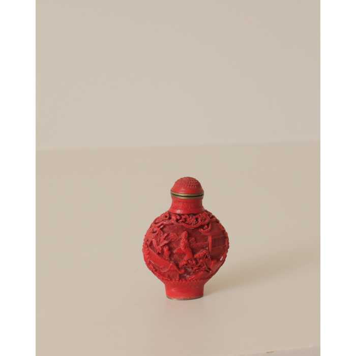 Cinnabar Snuff Bottle