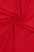 Classic Red, Solid Cotton Spandex Fabric - Boho Fabrics - Cotton Spandex Solid Fabric