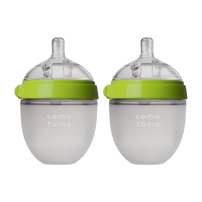 Comotomo Baby Bottle 5 oz / 150 ml - 2 Pack-Feeding Bottles-Comotomo-Green-150 ml (5 oz)-ANB Baby Store