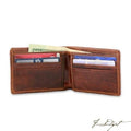 Coral Crab Needlepoint Bi-fold Wallet