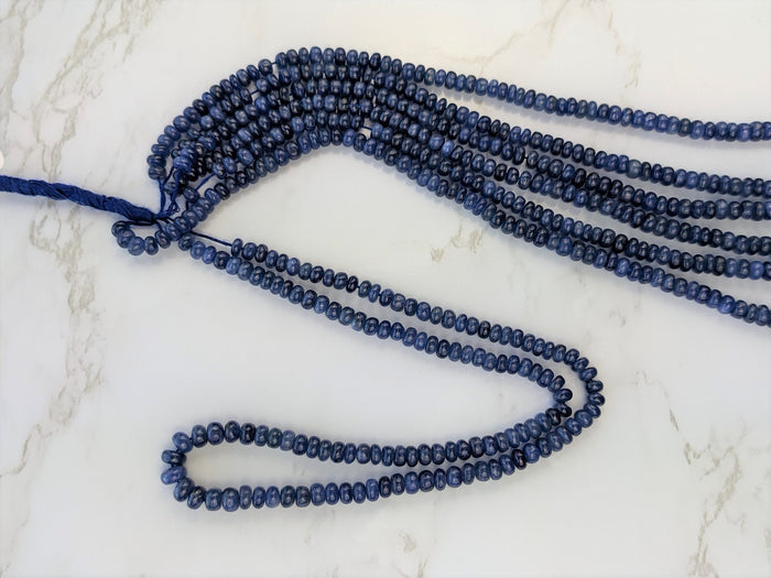 Cornflower Blue Sapphire 5mm Smooth Rondelles