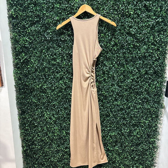 Cutout Sleeveless Midi Dress