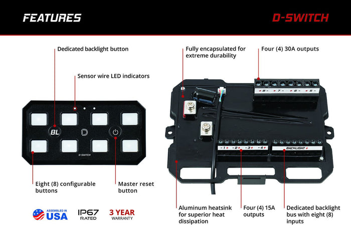 D-Switch Hub Mounting Kit | 16-23 Tacoma