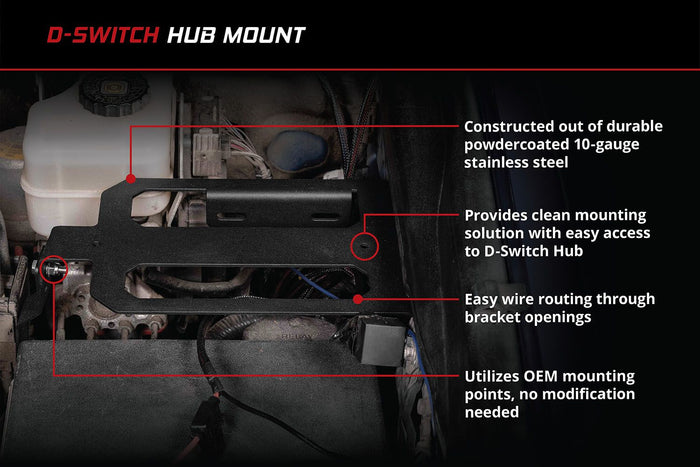 D-Switch Hub Mounting Kit | 16-23 Tacoma