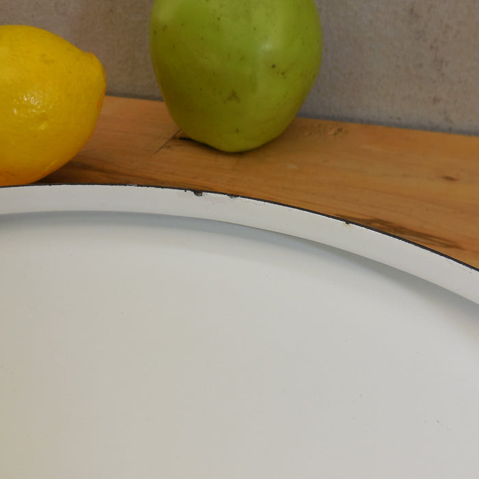 Dansk France Kobenstyle Large 12" White Lid Only for Dutch Oven or Skillet
