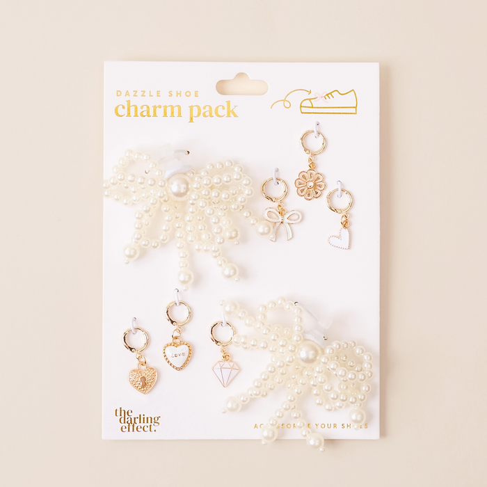 Dazzle Shoe Charm Pack, Pretty in Pearl