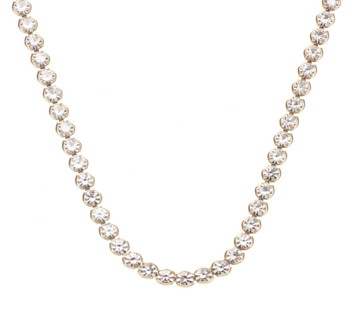 Enchanted Tennis Necklace, Gold