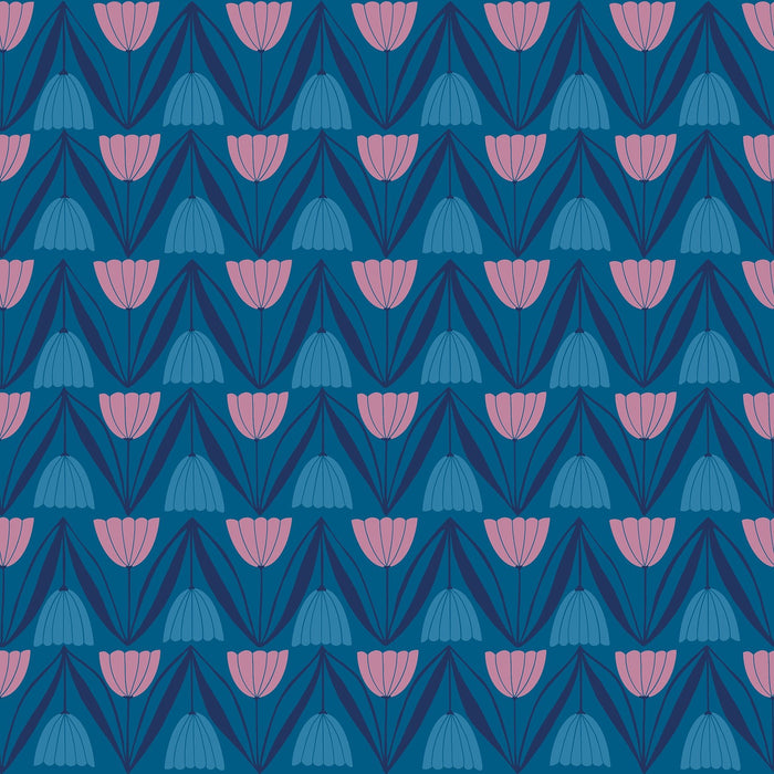 Endpaper Blue Raspberry RS6043 16 Ruby Star1 - Boho Fabrics - Quilting Cotton, Woven