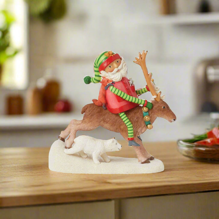Enesco Santa's Wild Ride Figurine