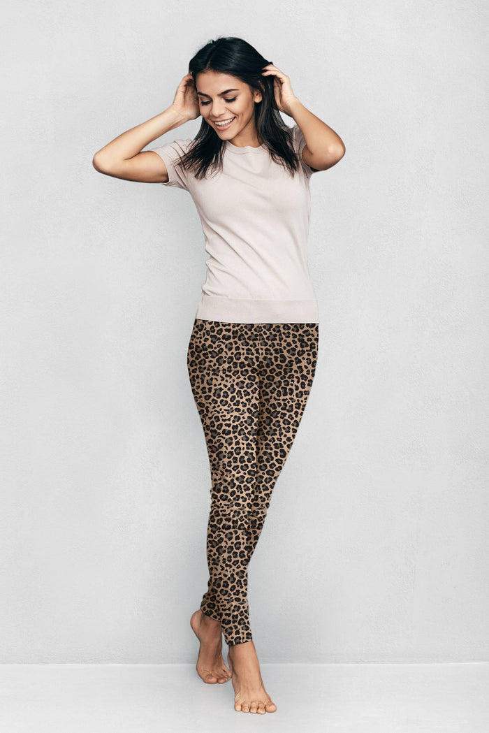 Fleece Lined Leggings: Camo / Medium/ Large