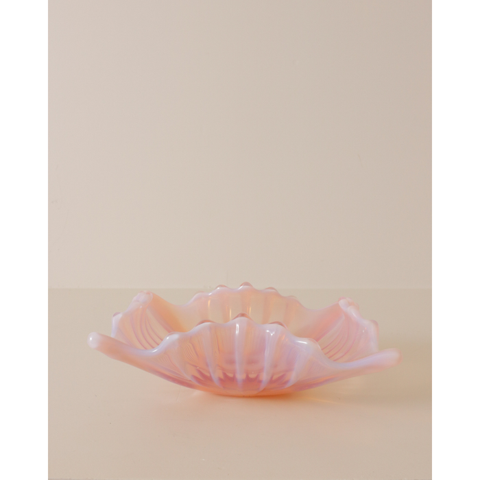 Fostoria Opalescent Pink Square Dish