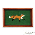 Fox Needlepoint Valet Tray
