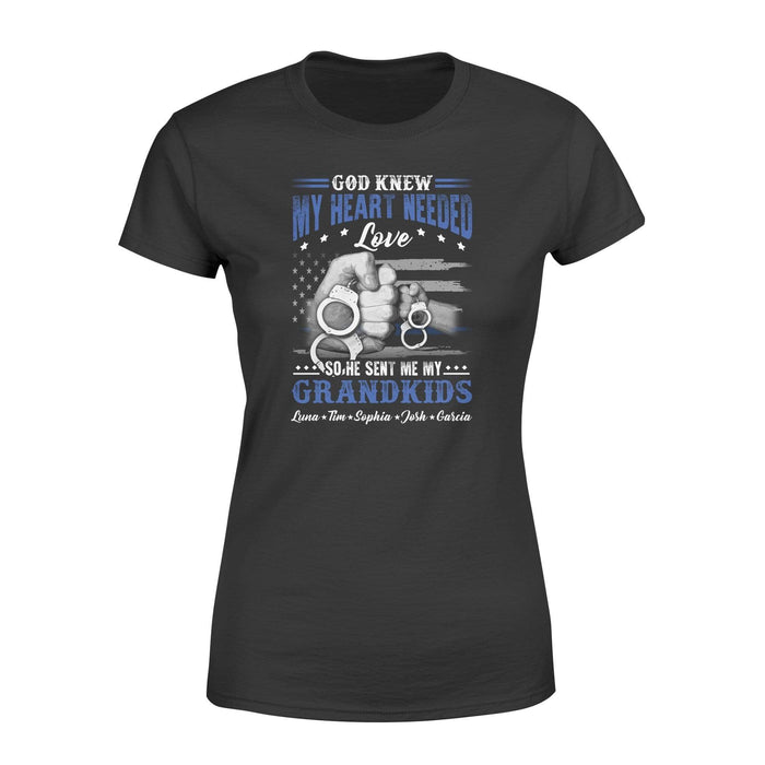Apparel XS / Black Personalized Shirt - God Knew My Heart Needed Love - DSAPP