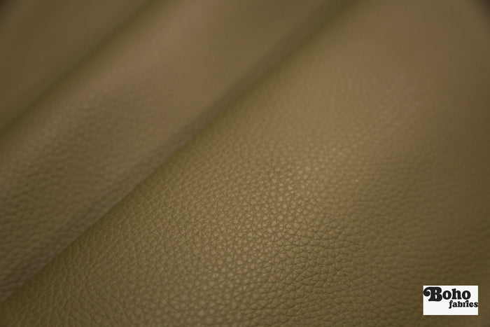 Green Pebble Faux Leather Upholstery Fabric - Boho Fabrics - Home Dec. & Upholstery Fabric