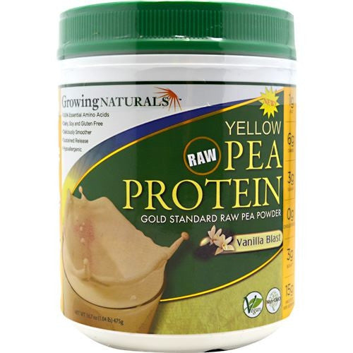 Growing Naturals Pea Protein - Vanilla Blast - 1 lb - 815211010324