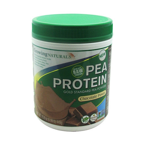 Growing Naturals Pea Protein - Chocolate - 1 lb - 815211010263