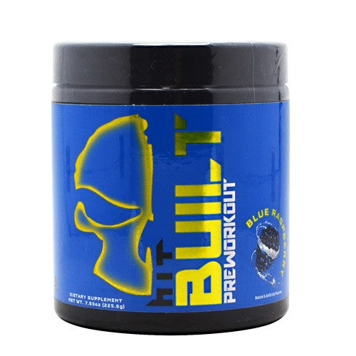 HiT Supplements Built Preworkout - Blue Raspberry - 7.95 oz - 040232300592