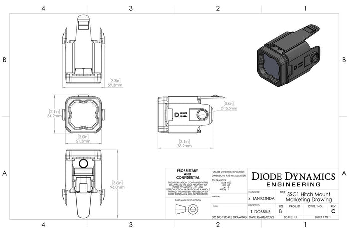 HitchMount LED Pod Reverse Kit | 2021+ Bronco