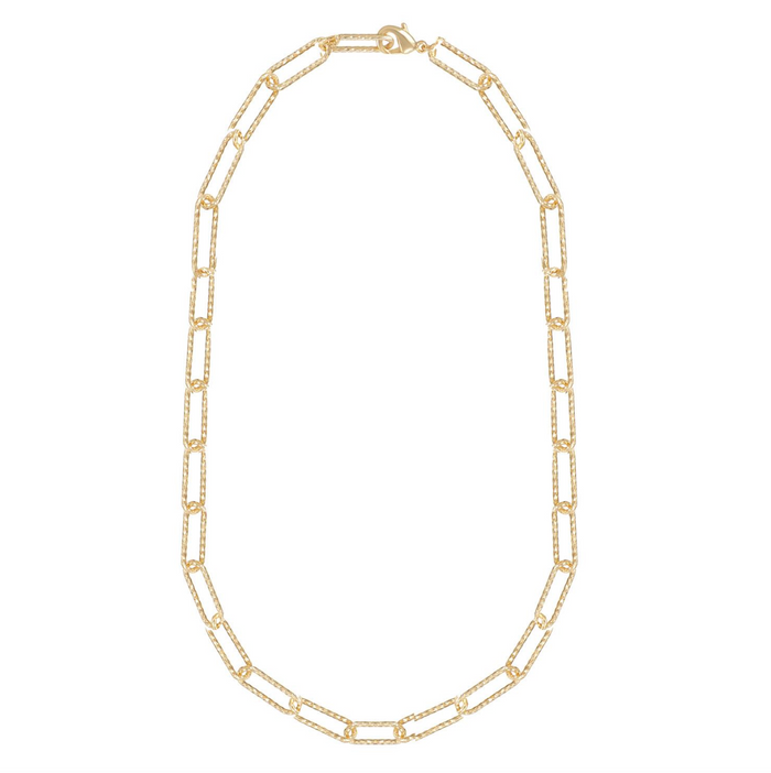Horizon Chain Layering Necklace, Gold