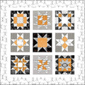 J. Wecker Frisch Star Sampler Quilt Pattern - Rikey Blake Designs