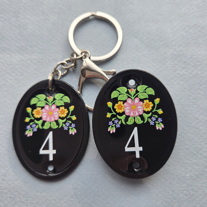 🚪 keychain & pin set