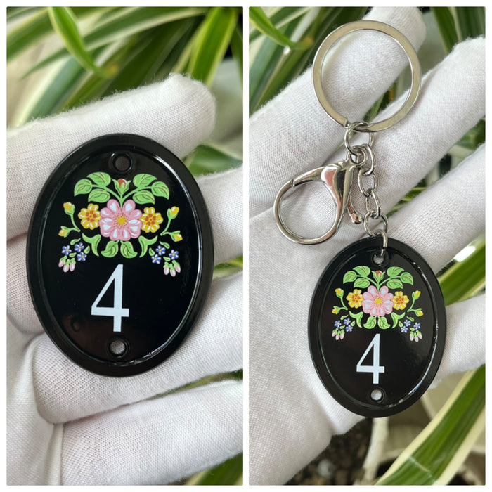 🚪 keychain & pin set