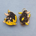 LAST 5: Christmas pin/ornament - yellow house (set of 2. 1 of each design)