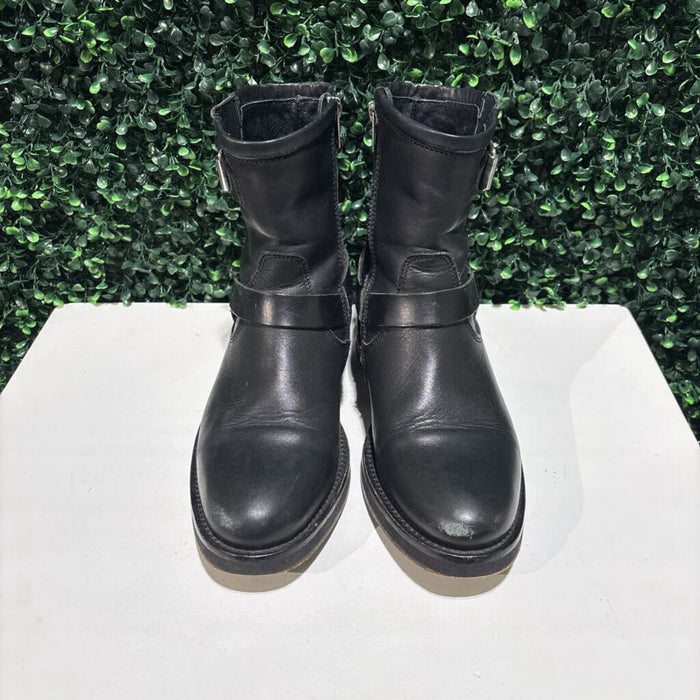Leather Moto Boots