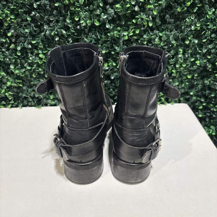 Leather Moto Boots