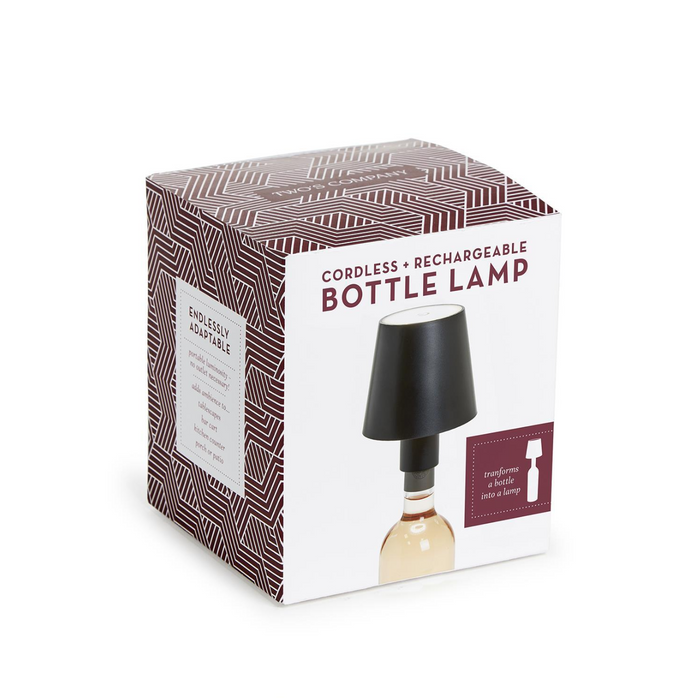 LED Touchable Black Lampshade with Bottle Stopper