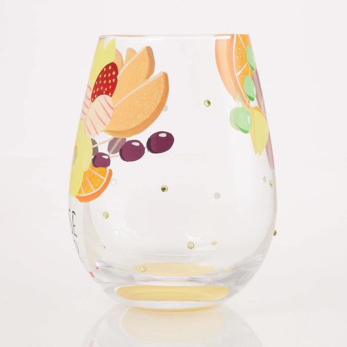 Enesco Lolita Best Nurse Ever Hand-Painted Artisan Stemless Wine Glass, 20 Ounce