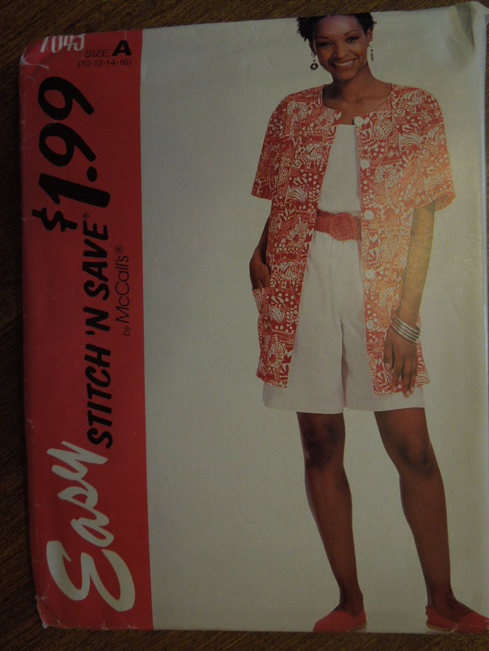 McCalls Stitch n Save 7043, Misses, Separates, UNCUT Sewing Pattern,