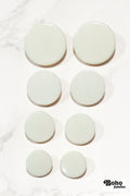 Off - white, Mod Gambit, Shank Button. Available in 15mm, 18mm, 20mm, 25mm - Boho Fabrics - Buttons & Snaps