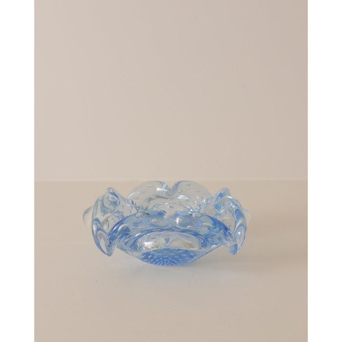 Murano Blue Bullicante Bowl