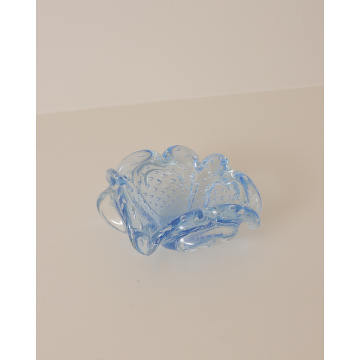 Murano Blue Bullicante Bowl