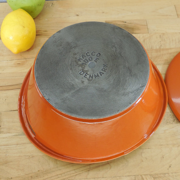 Nacco (Copco) Denmark Michael Lax 3 Quart Dutch Oven Orange 100E